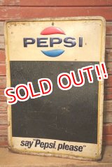 画像: dp-230701-02 PEPSI / 1960's Menu Board Sign