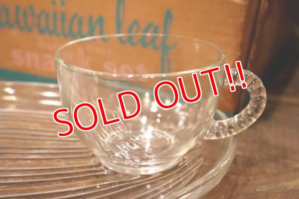 画像3: dp-201101-36 FEDERAL / 1950's Hawaiian Leaf Snack Set