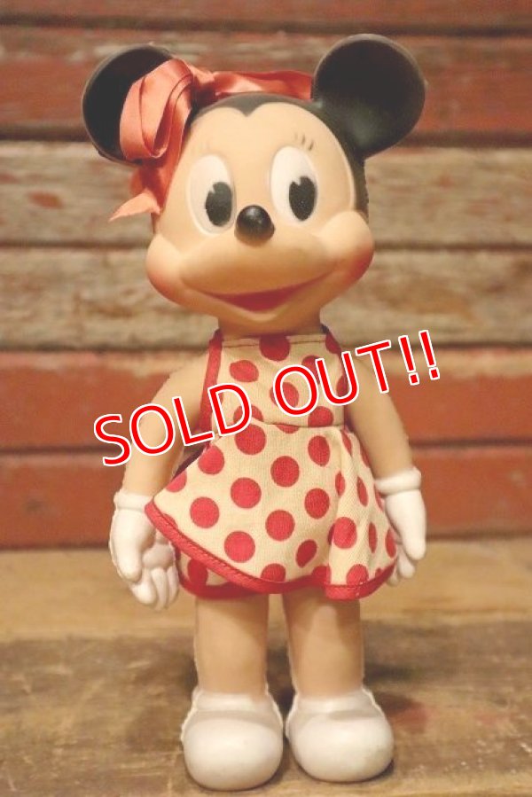 画像1: ct-230701-50 Minnie Mouse / Sun Rubber 1950's Doll