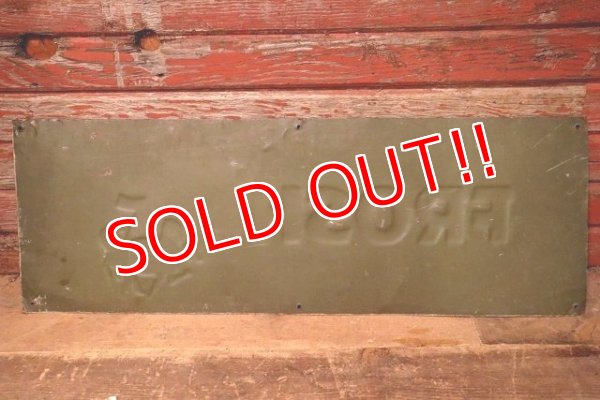 画像8: dp-230701-11 FROSH / 1940's-1950's Embossesd Metal Sign