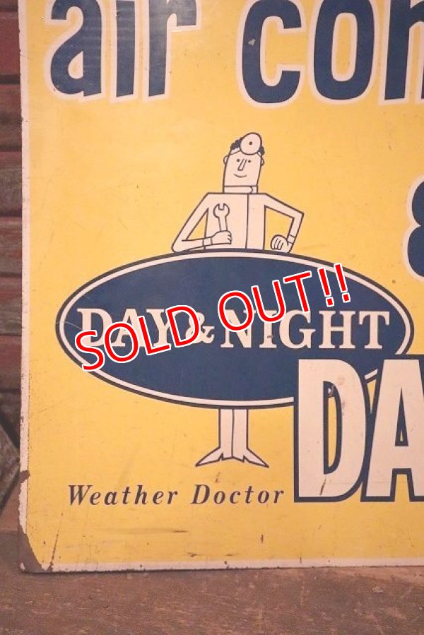 画像2: dp-230701-10 DAY & NIGHT / air conditioner & heating W-side Metal Sign