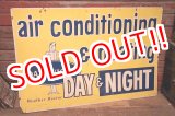 画像: dp-230701-10 DAY & NIGHT / air conditioner & heating W-side Metal Sign