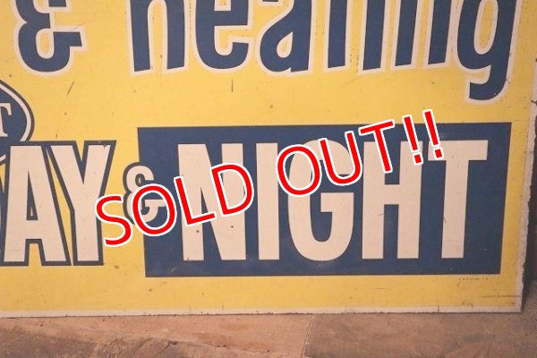 画像5: dp-230701-10 DAY & NIGHT / air conditioner & heating W-side Metal Sign