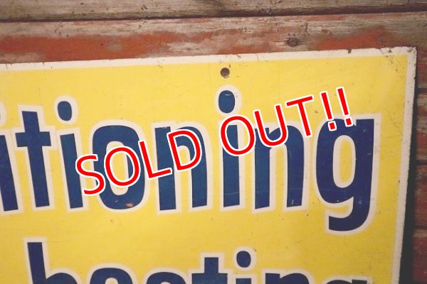 画像9: dp-230701-10 DAY & NIGHT / air conditioner & heating W-side Metal Sign