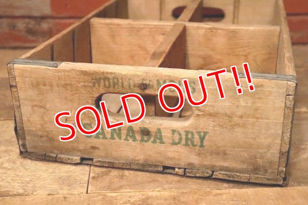 画像4: dp-230724-12 CANADA DRY / 1970's Wood Box
