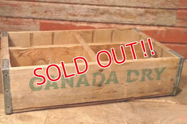 画像3: dp-230724-12 CANADA DRY / 1970's Wood Box