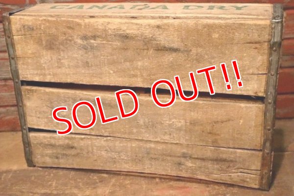 画像8: dp-230724-12 CANADA DRY / 1970's Wood Box