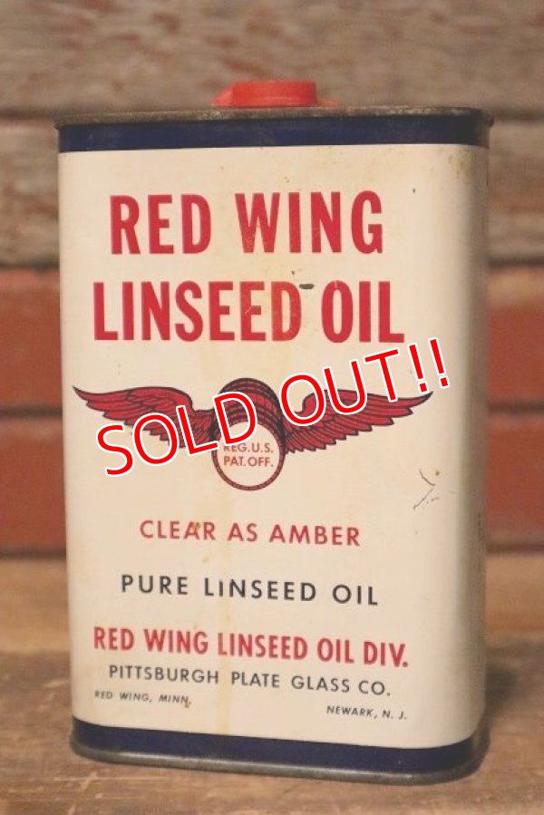 画像1: dp-230809-02 RED WING / 1950's LINSEED OIL One Quart Can