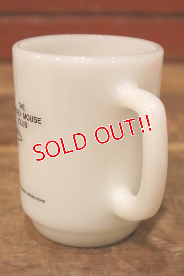 画像5: kt-230809-04 Mickey Mouse / Anchor Hocking 1980's 9oz Mug "Mickey Mouse Club"