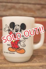 画像: kt-230809-03 Mickey Mouse / Anchor Hocking 1980's 9oz Mug "Mickey Mouse Today"