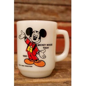 画像: kt-230809-03 Mickey Mouse / Anchor Hocking 1980's 9oz Mug "Mickey Mouse Today"