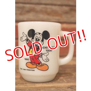 画像: kt-230809-03 Mickey Mouse / Anchor Hocking 1980's 9oz Mug "Mickey Mouse Today"