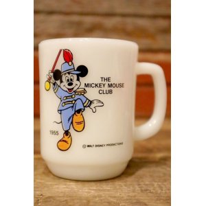 画像: kt-230809-04 Mickey Mouse / Anchor Hocking 1980's 9oz Mug "Mickey Mouse Club"