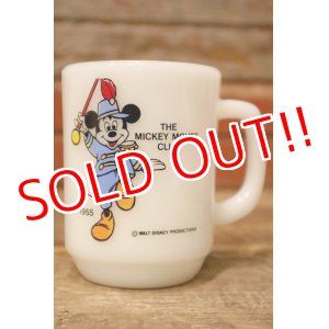 画像: kt-230809-04 Mickey Mouse / Anchor Hocking 1980's 9oz Mug "Mickey Mouse Club"