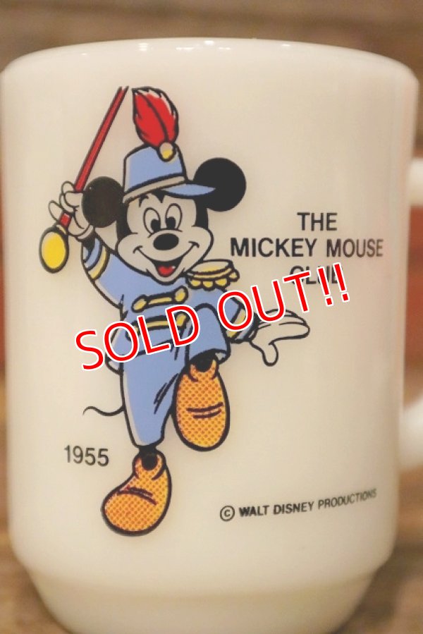 画像2: kt-230809-04 Mickey Mouse / Anchor Hocking 1980's 9oz Mug "Mickey Mouse Club"
