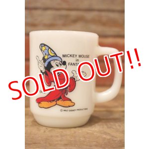 画像: kt-230809-05 Mickey Mouse / Anchor Hocking 1980's 9oz Mug "FANTASIA"