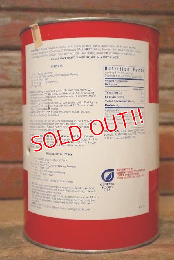 画像2: dp-230809-14 CALUMET / Vintage Baking Powder Can