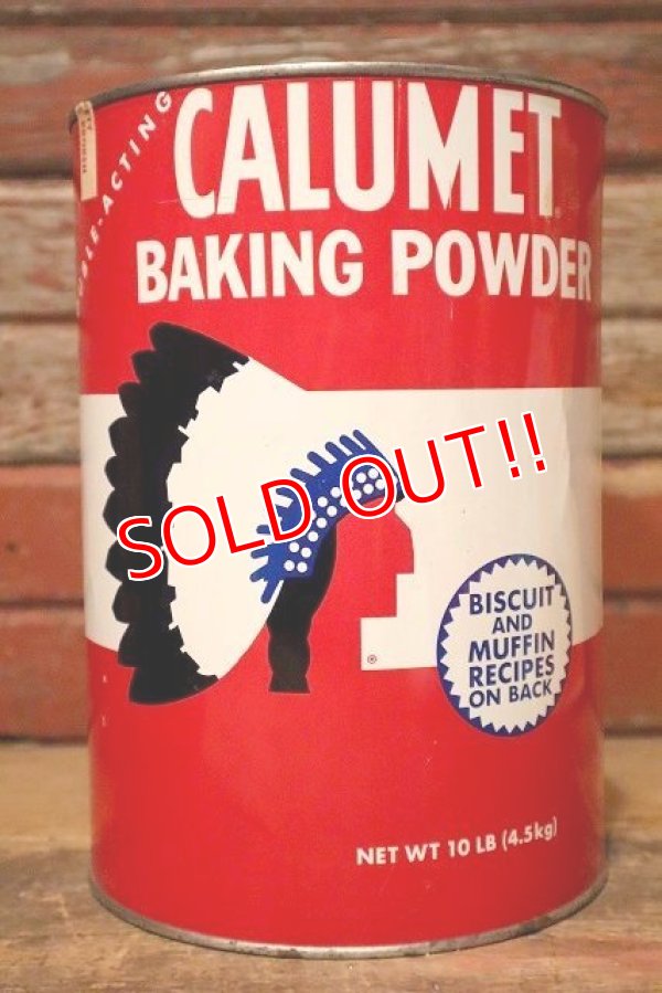 画像1: dp-230809-14 CALUMET / Vintage Baking Powder Can