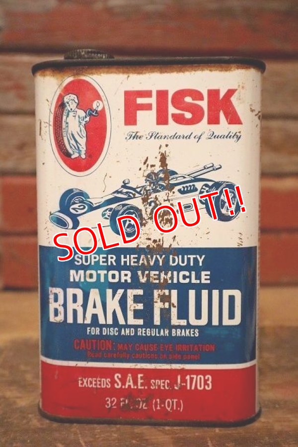 画像1: dp-230809-09 FISK BRAKE FLUID / Vintage Can