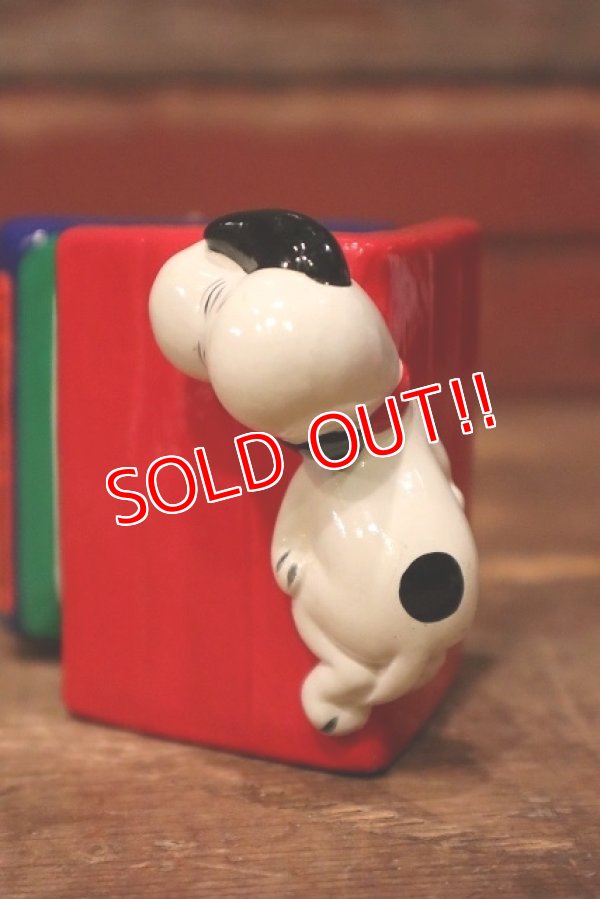 画像6: ct-230801-05 Snoopy / Determined 1970's Stand Figure "I'm allergic to morning."