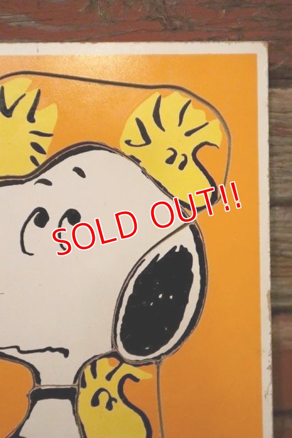 画像2: ct-230809-01 Snoopy & Woodstock / Playskool 1980's Wood Frame Tray Puzzle "Beagle Buddies"