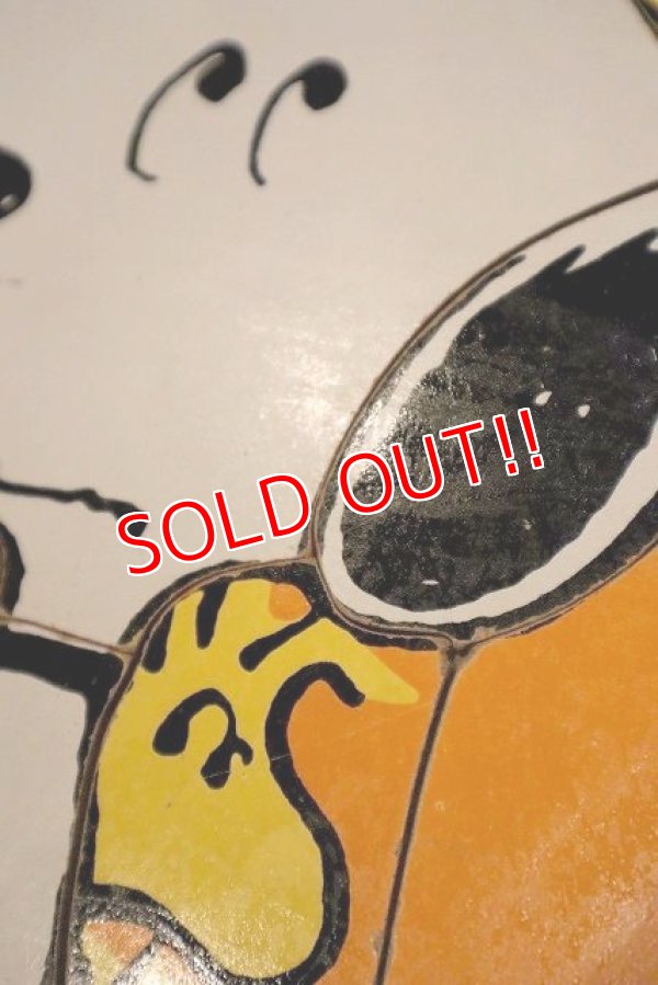 画像8: ct-230809-01 Snoopy & Woodstock / Playskool 1980's Wood Frame Tray Puzzle "Beagle Buddies"