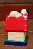 画像5: ct-230801-05 Snoopy / Determined 1970's Stand Figure "I'm allergic to morning."