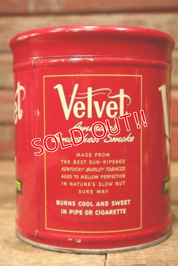画像3: dp-230601-13 Velvet / 1950's Pipe & Cigarette Tobacco Can