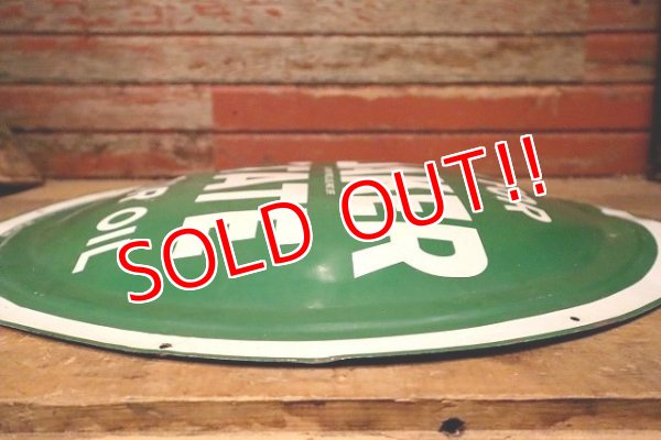 画像8: dp-230724-04 QUAKER STATE MOTOR OIL / 1940's Convex Metal Sign