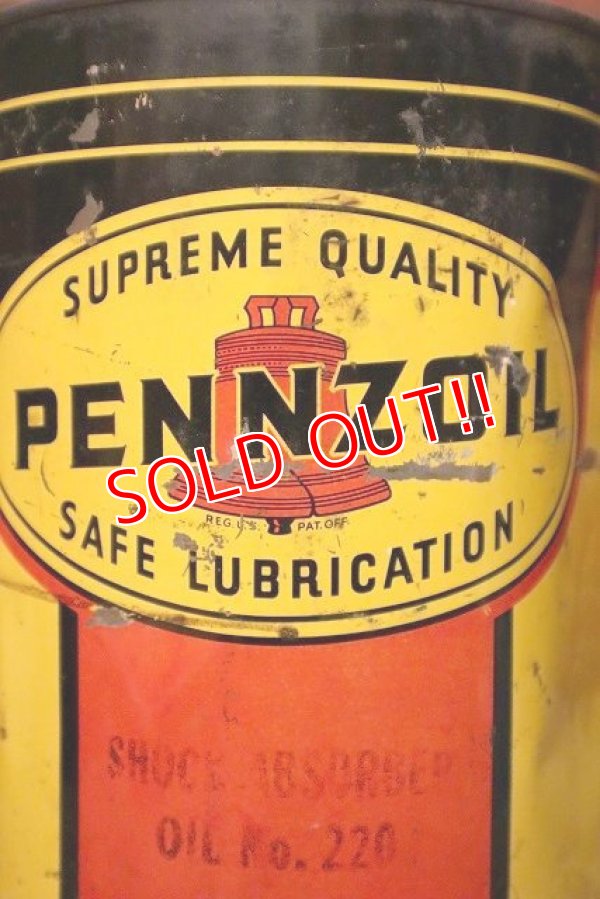 画像2: dp-230809-07 PENNZOIL / 1970's 5 U.S. Quarts Can