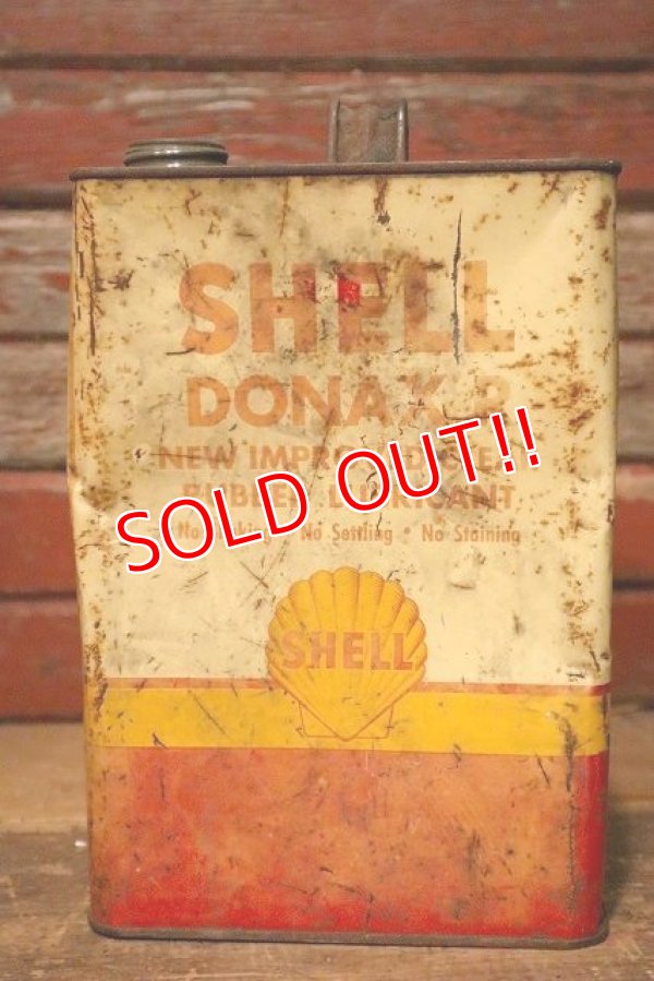 画像1: dp-230809-06 SHELL DONAX R RUBBER LUBRICANT / 1960's ONE U.S. GALLON CAN