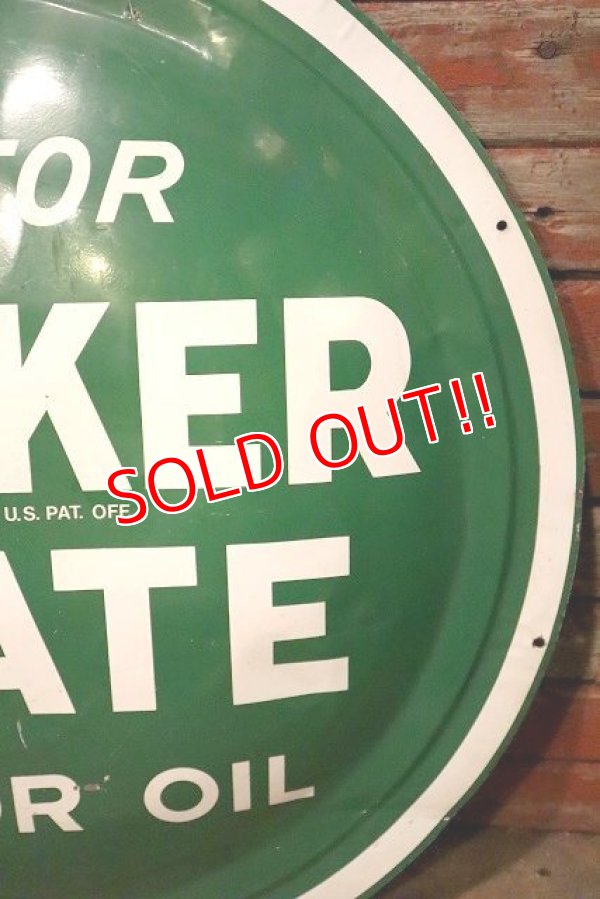 画像3: dp-230724-04 QUAKER STATE MOTOR OIL / 1940's Convex Metal Sign
