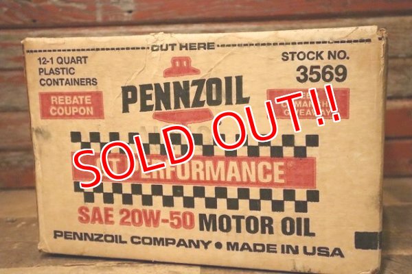 画像3: ndp-230809-32 PENNZOIL / SAE 20W-50 MOTOR OIL Cardboard Box