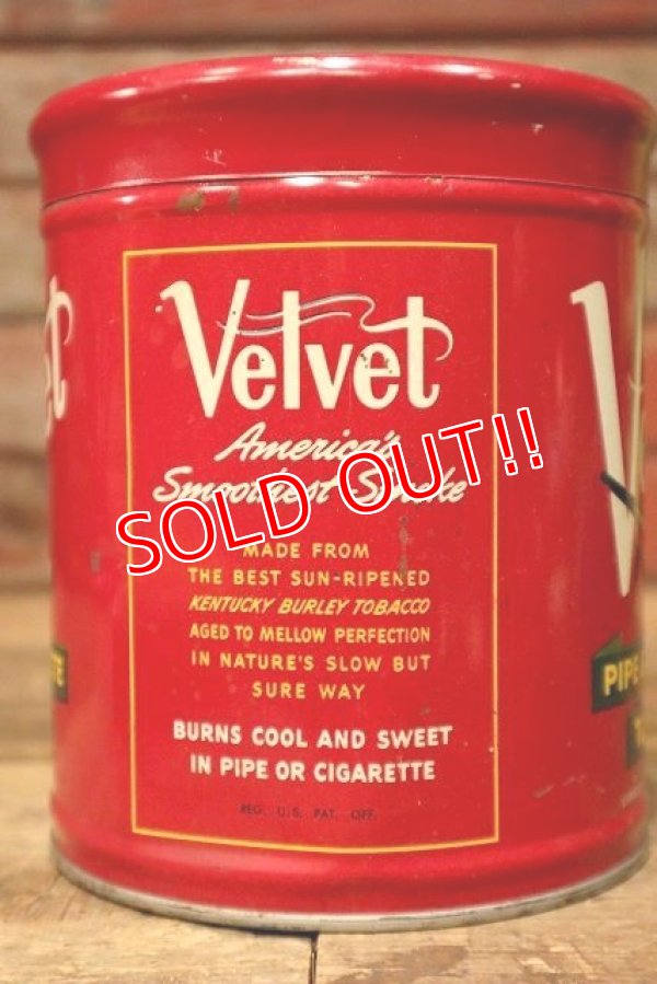画像4: dp-230601-13 Velvet / 1950's Pipe & Cigarette Tobacco Can