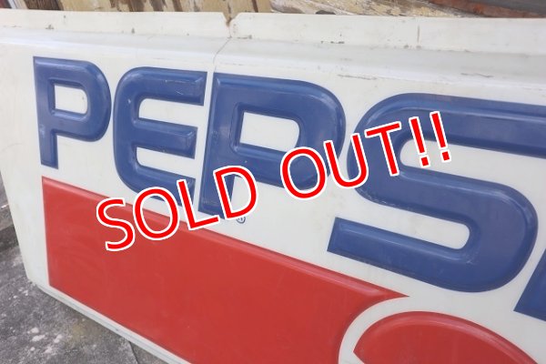 画像2: dp-221001-20 ※店頭ピックのみ PEPSI / 1990's Huge Plastic Sign