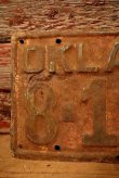 画像2: dp-230601-21 License Plate 1942 OKLAHOMA "8-11009"