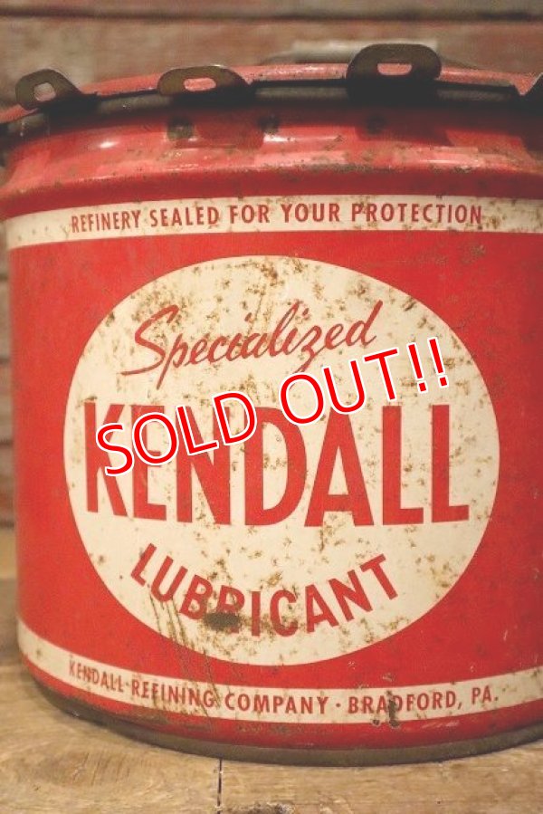 画像3: dp-230901-118 KENDALL / 1960's 25 POUNDS LUBRICANT CAN