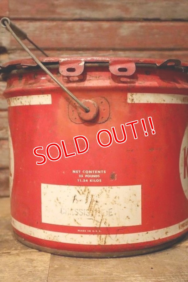 画像4: dp-230901-118 KENDALL / 1960's 25 POUNDS LUBRICANT CAN