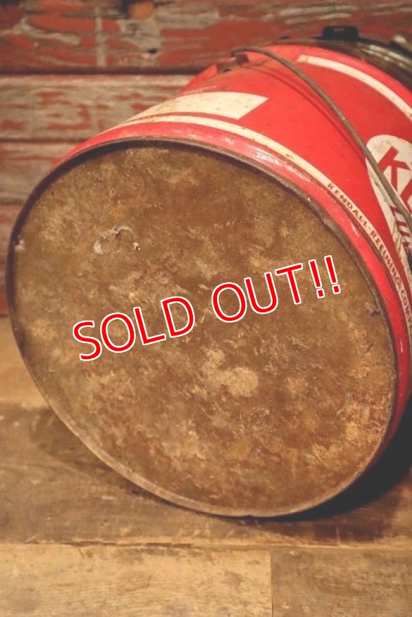 画像9: dp-230901-118 KENDALL / 1960's 25 POUNDS LUBRICANT CAN