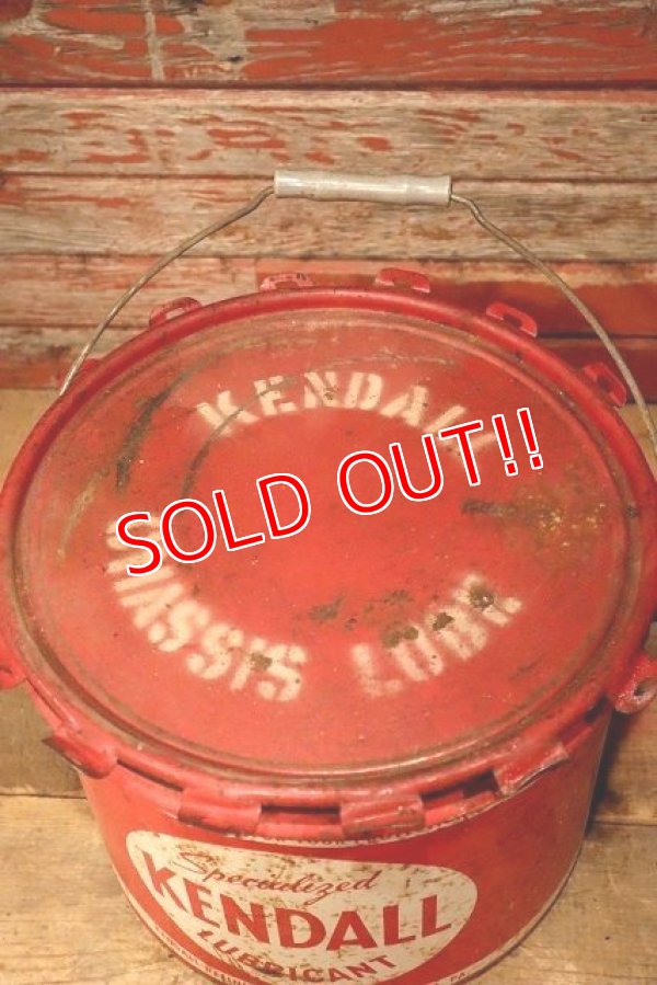 画像6: dp-230901-118 KENDALL / 1960's 25 POUNDS LUBRICANT CAN