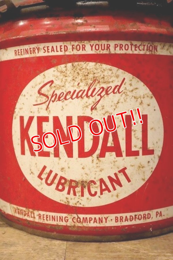 画像2: dp-230901-118 KENDALL / 1960's 25 POUNDS LUBRICANT CAN