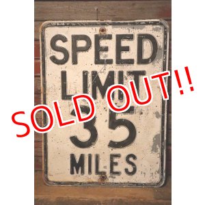 画像: dp-230901-05 Road Sign / SPEED LIMIT 35 MILES 
