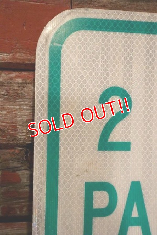 画像5: dp-230901-109 Road Sign / 2 HOUR PARKING 8 AM - 4 PM WEEKDAYS