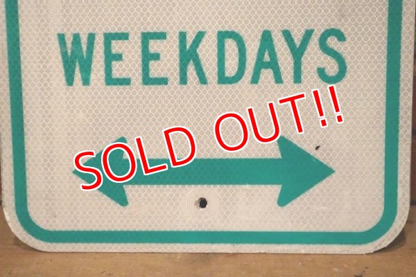 画像4: dp-230901-109 Road Sign / 2 HOUR PARKING 8 AM - 4 PM WEEKDAYS