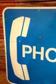 画像7: dp-230901-106 Public Phone Metal Sign