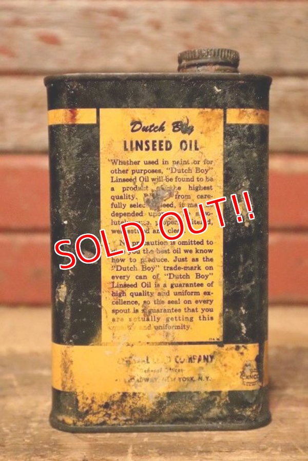 画像5: dp-230901-120 Dutch Boy / 1960's PURE LINSEED CAN