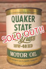 画像: dp-230901-120 QUAKER STATE / 1980's Deluxe 10W-40HD One U.S. Quart Can