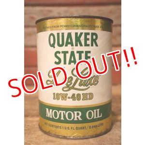 画像: dp-230901-120 QUAKER STATE / 1980's Deluxe 10W-40HD One U.S. Quart Can