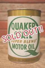 画像: dp-230901-120 QUAKER STATE / 1970's SUPER BLEND MOTOR OIL One U.S. Quart Can