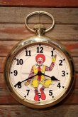 画像1: dp-230901-270 McDonald's / Ronald McDonald 1978 Wall Clock